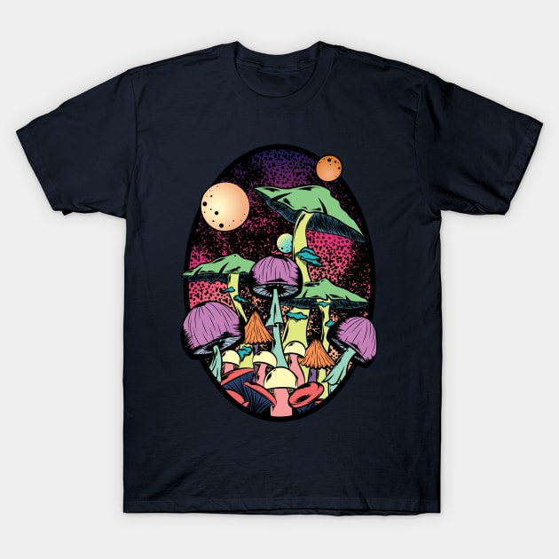 Mushroom Forest T-Shirt by Desdymona